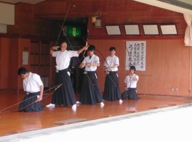 [写真]部活（kyudo）